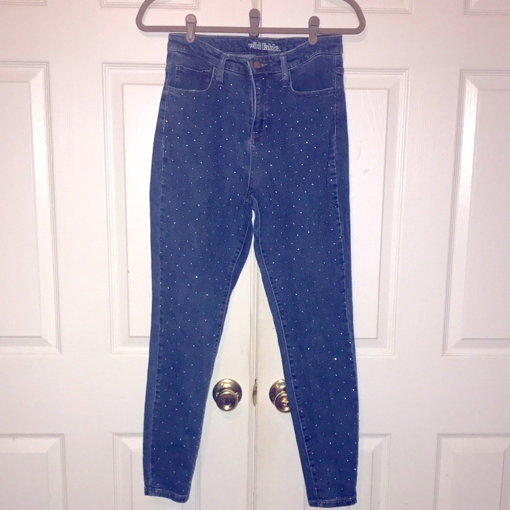 BLUE JEANS Crystal Studded Jeans!! SUPER CUTE!!!